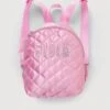 Bloch Primary Satin Backpack -The Dancewear Shop 0015 GLITTER BACKPACK PNK FRONT