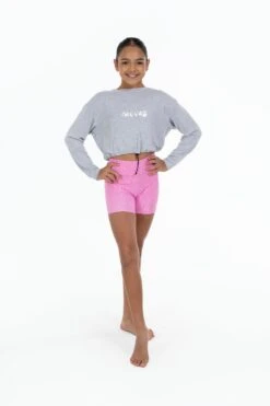 BLOCH X Flo Active Nicole Bike Shorts 8 BLOCH X Flo Active Nicole Bike Shorts -The Dancewear Shop 0020 FM1526MVGreyFM1210PTFront