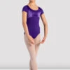 Girls Andie Velvet Cap Sleeve Leotard 2 Girls Andie Velvet Cap Sleeve Leotard -The Dancewear Shop CL4142 AMT FRONT