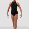 Girls Arianna Halter Leotard 2 Girls Arianna Halter Leotard -The Dancewear Shop CL4345 BLK Front