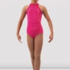 Girls Arianna Halter Leotard 2 Girls Arianna Halter Leotard -The Dancewear Shop CL4345 HPK Front