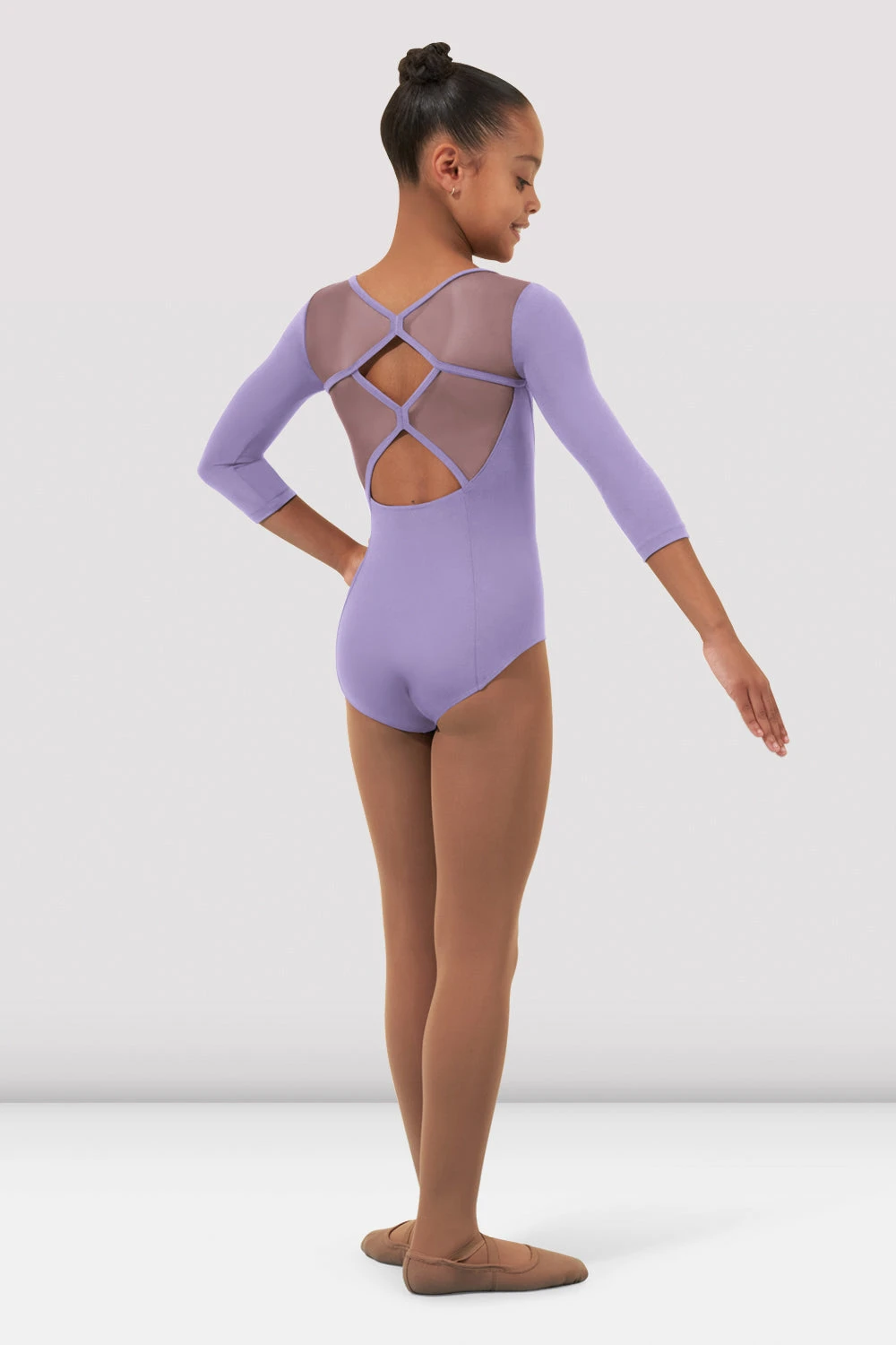 Girls Gemma 3/4 Sleeve Leotard 4 Girls Gemma 3/4 Sleeve Leotard - Image 2