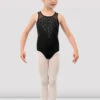 Girls Yasmin Tank Leotard 2 Girls Yasmin Tank Leotard -The Dancewear Shop CL4635 BLK FRONT