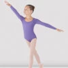 Girls Meglio Long Sleeve Leotard 2 Girls Meglio Long Sleeve Leotard -The Dancewear Shop CL5609 LAV 01