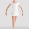 Girls Prisha Short Sleeve Skirted Leotard 1 Girls Prisha Short Sleeve Skirted Leotard -The Dancewear Shop CL8262 WHT 01
