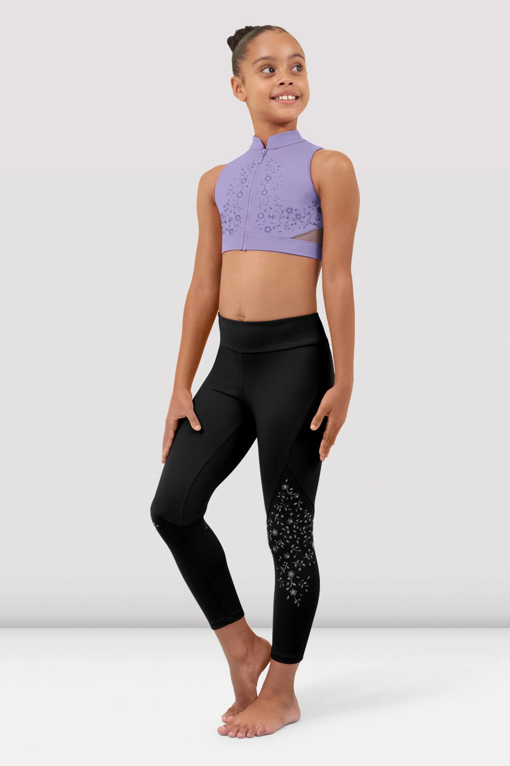 Girls Heidi Zipper Crop Top 3 Girls Heidi Zipper Crop Top