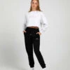 Off-Duty Terry Cropped Crew 2 Off-Duty Terry Cropped Crew -The Dancewear Shop Ku3OvB0s