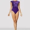 Ladies Eden Velvet Cap Sleeve Leotard 2 Ladies Eden Velvet Cap Sleeve Leotard -The Dancewear Shop L4122 AMT FRONT