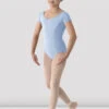 Girls Mirella Classic Short Sleeve Leotard 1 Girls Mirella Classic Short Sleeve Leotard -The Dancewear Shop M515C F LTB