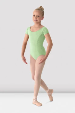 Girls Mirella Classic Short Sleeve Leotard