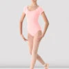 Girls Mirella Cap Sleeve Leotard 1 Girls Mirella Cap Sleeve Leotard -The Dancewear Shop M515LD PNK 01