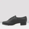 Childrens Jazz Tap Leather Tap Shoes 1 Childrens Jazz Tap Leather Tap Shoes -The Dancewear Shop S0301L BLK 04