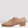 Ladies Jazz Tap Leather Tap Shoes 2 Ladies Jazz Tap Leather Tap Shoes -The Dancewear Shop S0301 TAN OUTSIDE 2