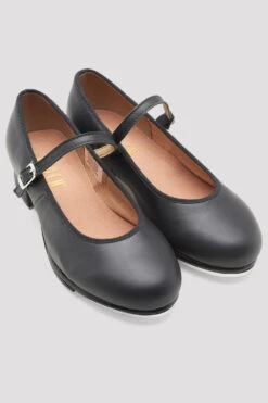 Childrens Tap-On Leather Tap Shoes -The Dancewear Shop S0302L BLK 05 159fc46d d282 4573 b77d 6205aca27b82