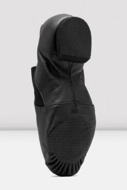 Ladies Leather Elasta Jazz Booties 14 Ladies Leather Elasta Jazz Booties -The Dancewear Shop S0499L BLK 05