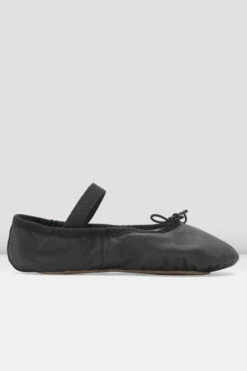 Childrens Dansoft Leather Ballet Shoes -The Dancewear Shop SO205 G BLK 02