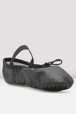 Childrens Dansoft Leather Ballet Shoes -The Dancewear Shop SO205 G BLK 03