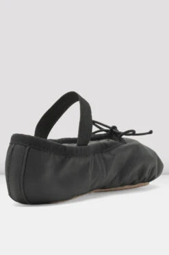 Childrens Dansoft Leather Ballet Shoes -The Dancewear Shop SO205 G BLK 04