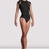 Ladies Mirella Black Label Cap Sleeve Open Back Leotard -The Dancewear Shop esDM Lsx